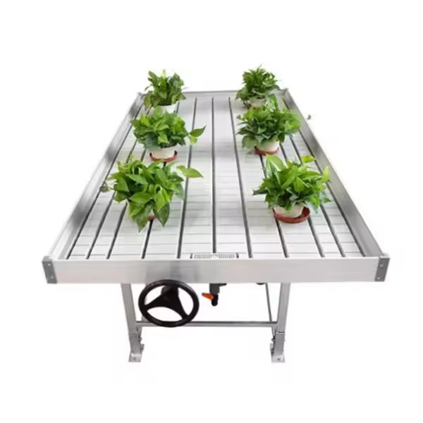 Gartenbau-Maßnahme Gewächshaus wachsen Tisch Hydroponische Ebbe Flut Rollbank