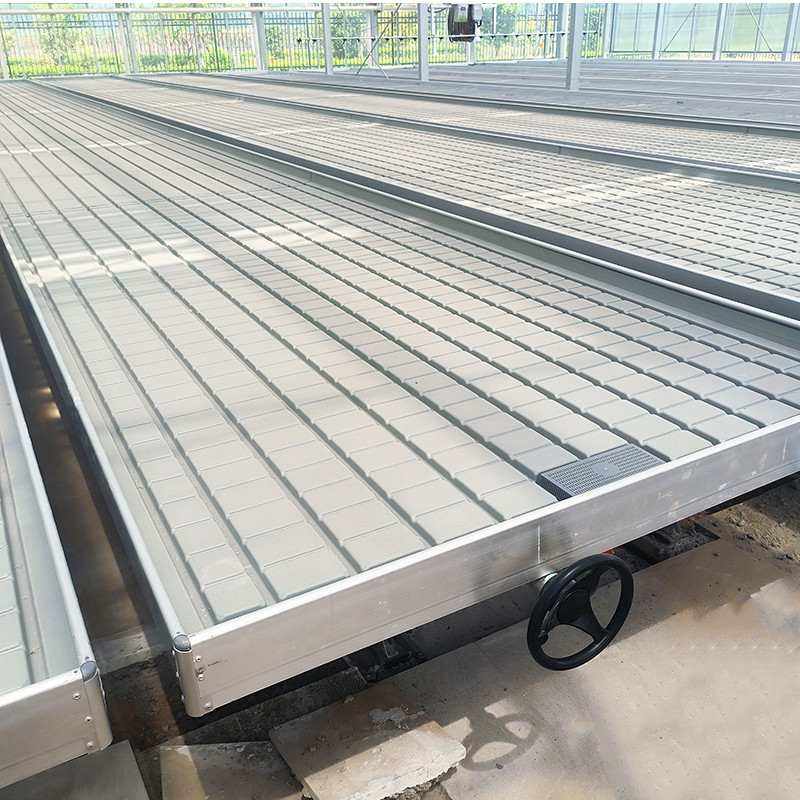 Gewächshaus Indoor Hydroponic Ebb And Flood Rolling Benches Wachsen Samen Tisch Für das Sämmen