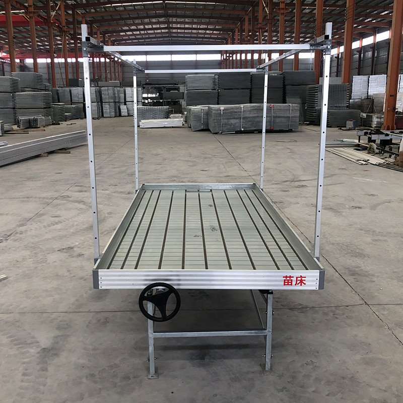 Ebb and Flow 4FT*8FT vertikale hydroponische bewegliche Rollbank Wachstumstisch mit Stange