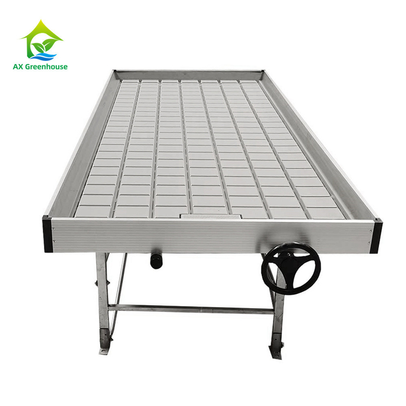 Ebb and Flow 4FT*8FT vertikale hydroponische bewegliche Rollbank Wachstumstisch mit Stange