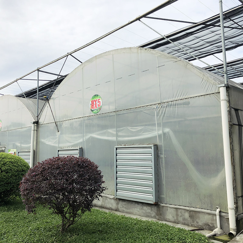 Stabiler Aufbau Industrie-Plastik-PE-Film Mehrspann-Landwirtschaftliches Blumenhaus Poly Tunnel Gewächshaus