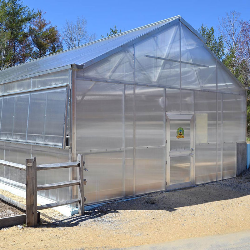Mehrwändige Polycarbonat-Gewächshäuser mit vielseitigem Einschnitt Ideal für Gemüse Sämlinge Blumen Gartenbau